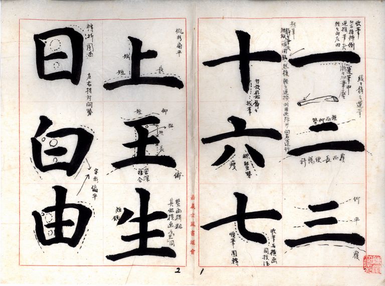 虞世南孔子廟堂碑基本筆法